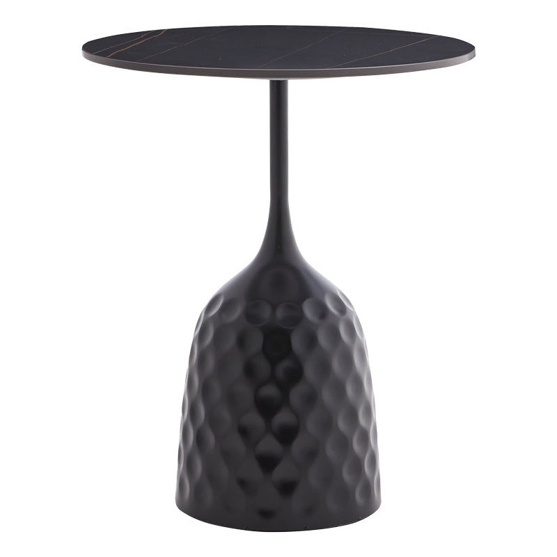 Masuta de cafea Kousien piatra sinterizata, neagra, D50x60 cm