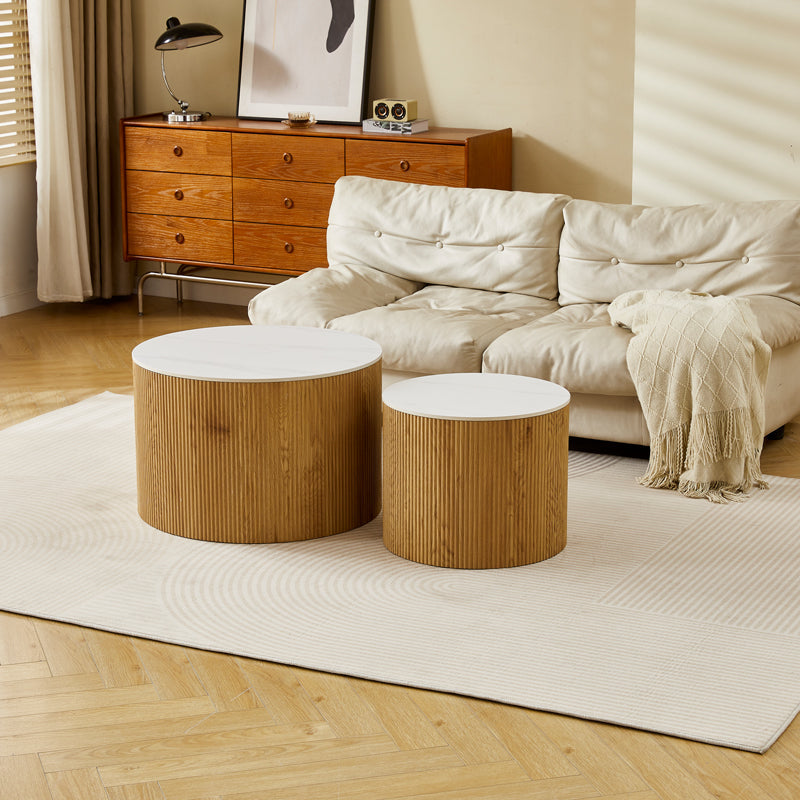 Masuta de cafea Nelba, set 2 piese, 70x70x50 cm - Masuta de cafea Nelba, set 2 piese, 70x70x50 cm