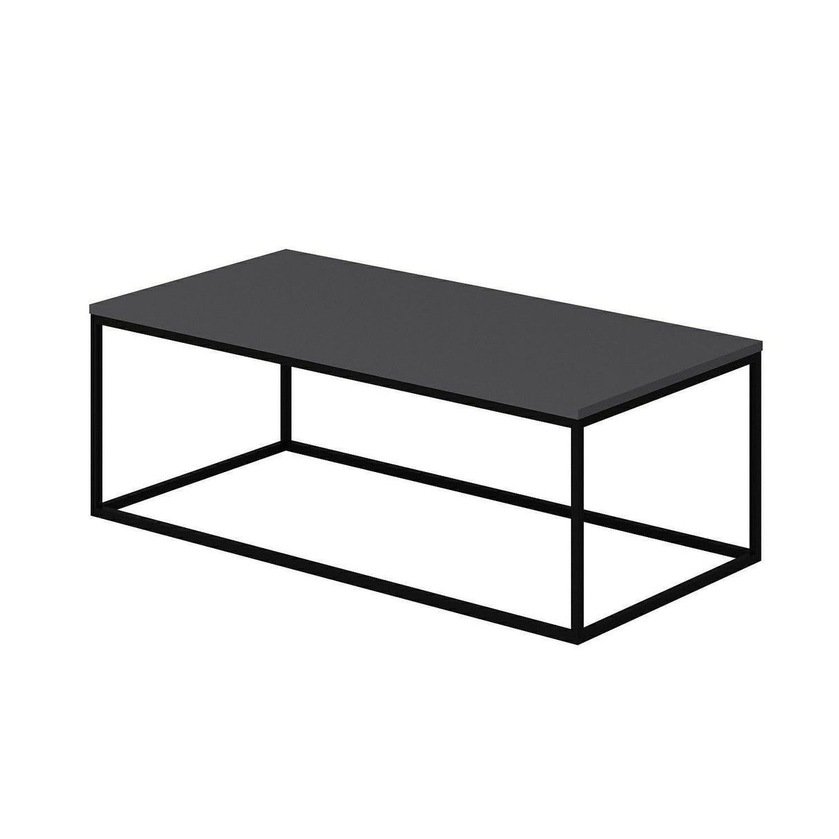 Masuta de Cafea Tiger - Anthracite, Gri, 120x42x60 cm