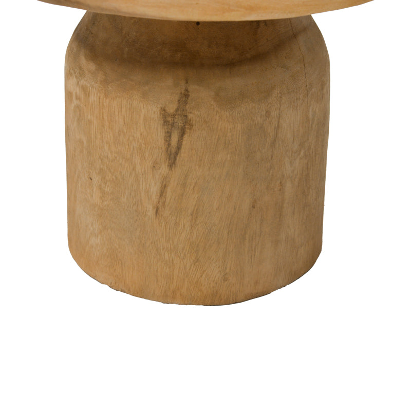 Măsuță de cafea Tobola din lemn Suar, Natural, Ø60x45 cm