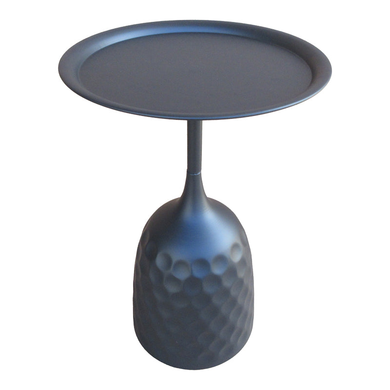 Masuta de cafea Waini, Metal, D39x60 cm - Negru