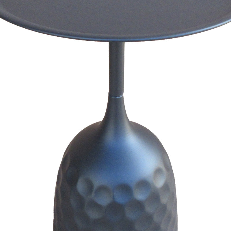 Masuta de cafea Waini, Metal, D39x60 cm - Negru