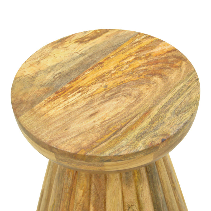 Masa laterala Nemira, Lemn de mango, D30x35 cm - Natural