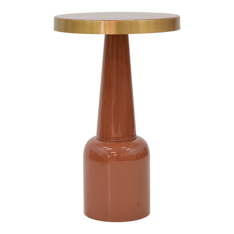 Masuta laterala Easyful metal, aurie, 40x40x65 cm