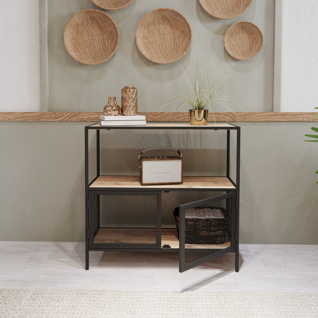 Mobilă Tatu, 80x30 cm - Oak
Black