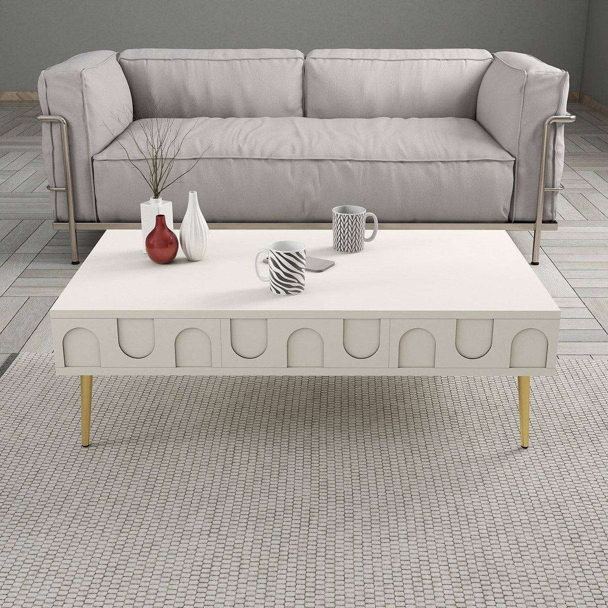 Mobilier Lyon 33, 105x60 cm - Cream Gold