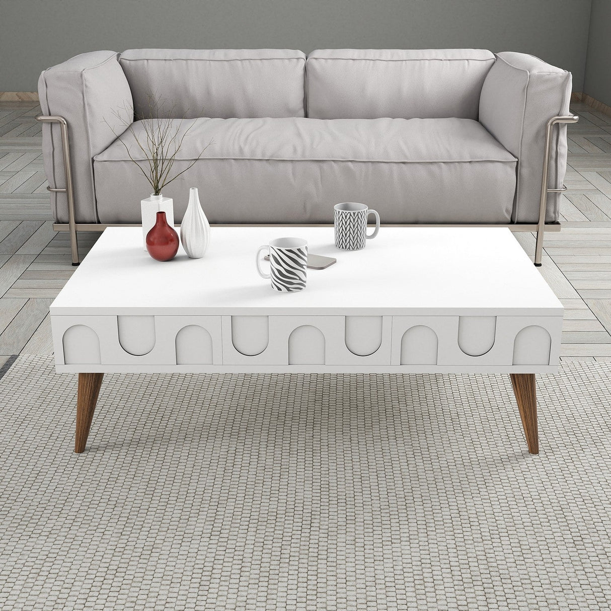 Mobilier Lyon 34, 105x60 cm - White Walnut