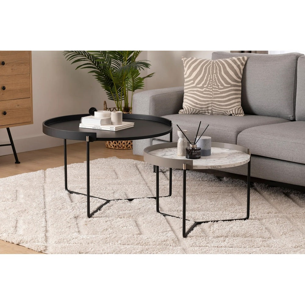 Mobilier Mandy, Antracit - Natural, 60x80x51 cm