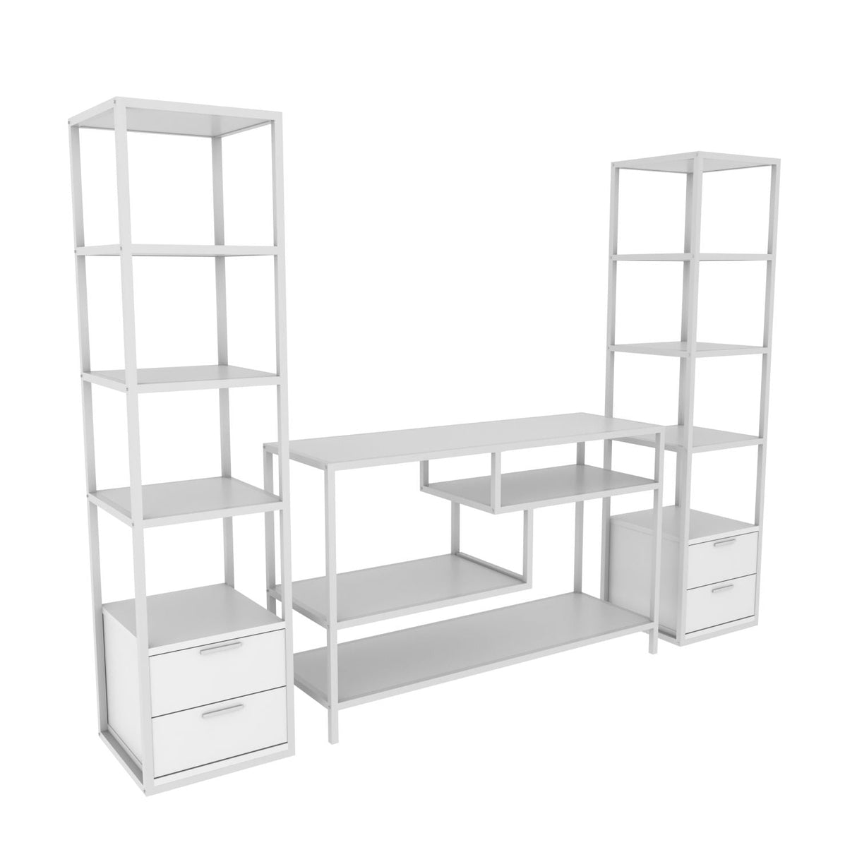 Mobilier Robbins, 198x39 cm - Alb