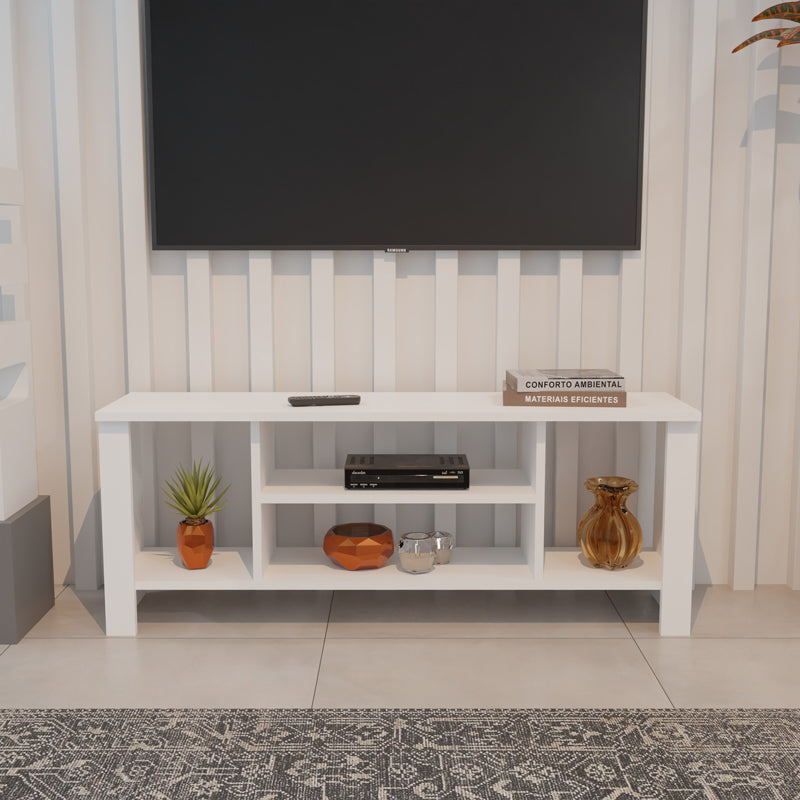 Mobilier TV cu rafturi Seref, Diverse culori, 120x30x47 cm - Alb