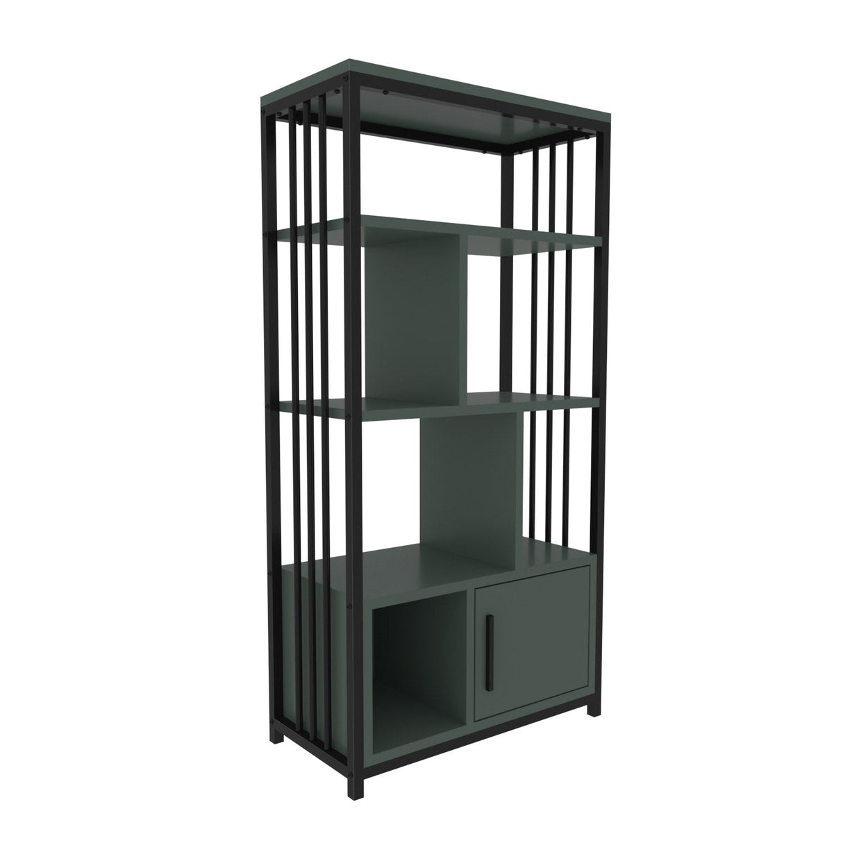 Mobilier Valero, Alb - Negru, 60x30 cm - Negru