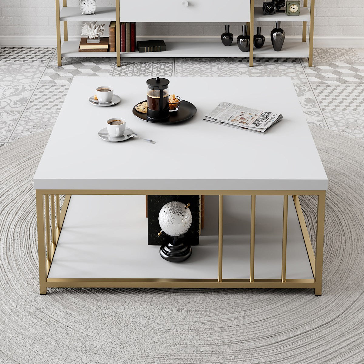 Mobilier Zenn (diverse dimensiuni) - White Gold