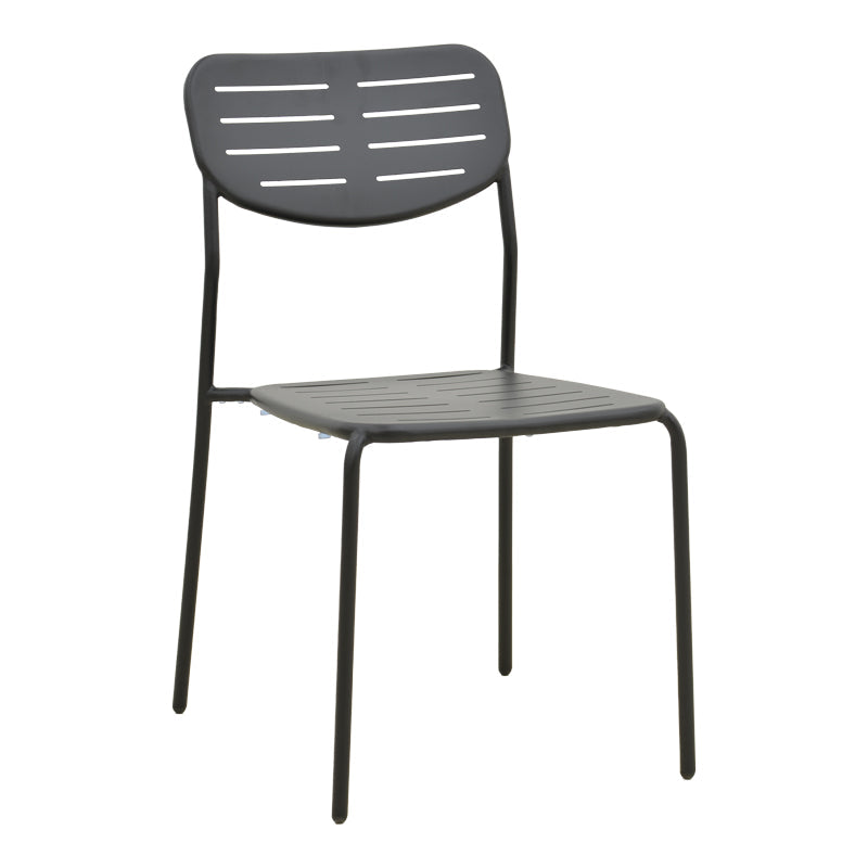 Moraja Deraby Ι set 5 piese negru metal, 140x80x72 cm
