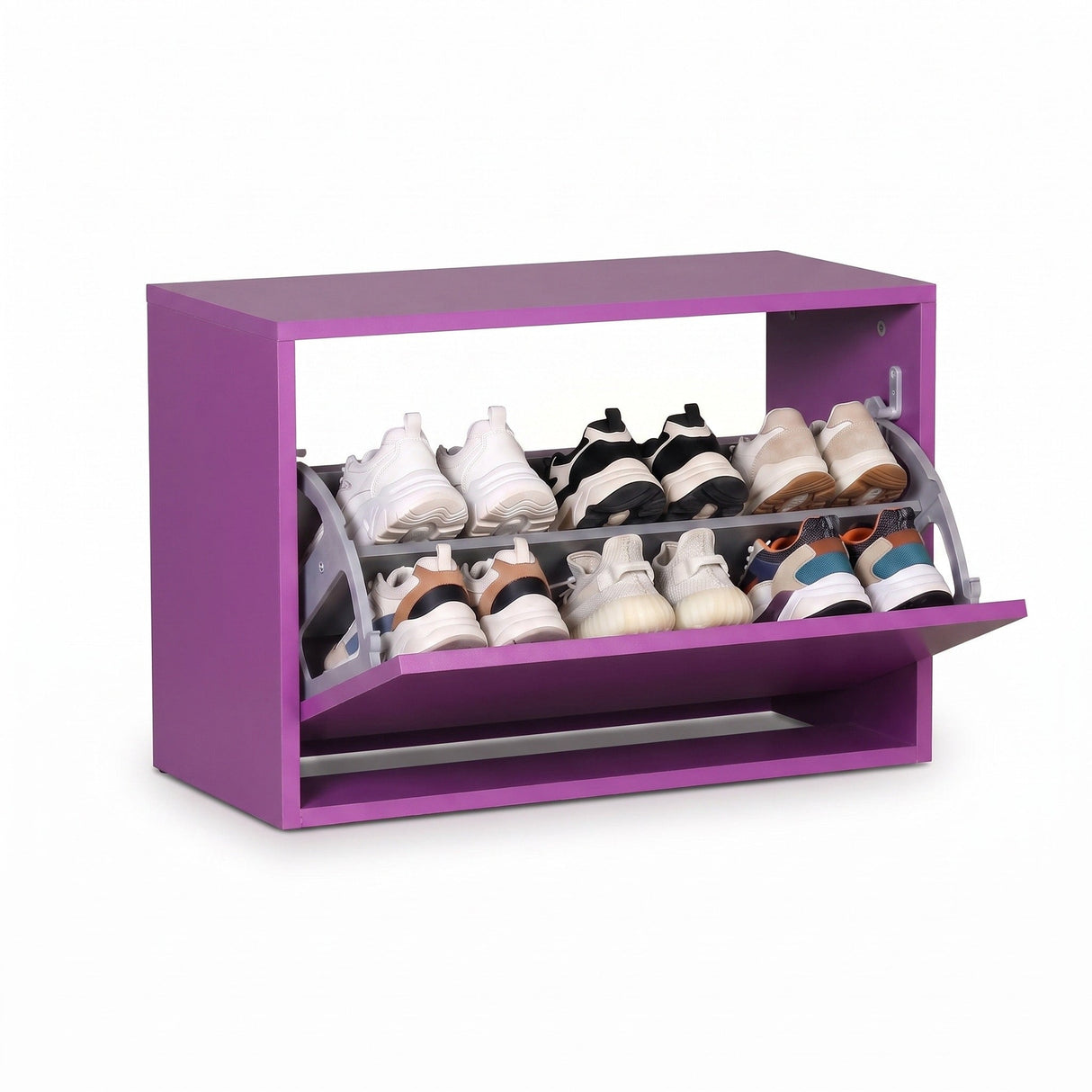 Pantofar Băncuță SHC-110-BB-1 Home Collection®, cu Șezut, 6 Perechi, 60x42x30 cm - Mov | SKU: SHC-110-BB-1, SHC-110-TT-1, SHC-110-UU-1, SHC-110-TA-1, SHC-110-OO-1, SHC-110-OA-1, SHC-110-KK-1, SHC-110-HH-1, SHC-110-YY-1