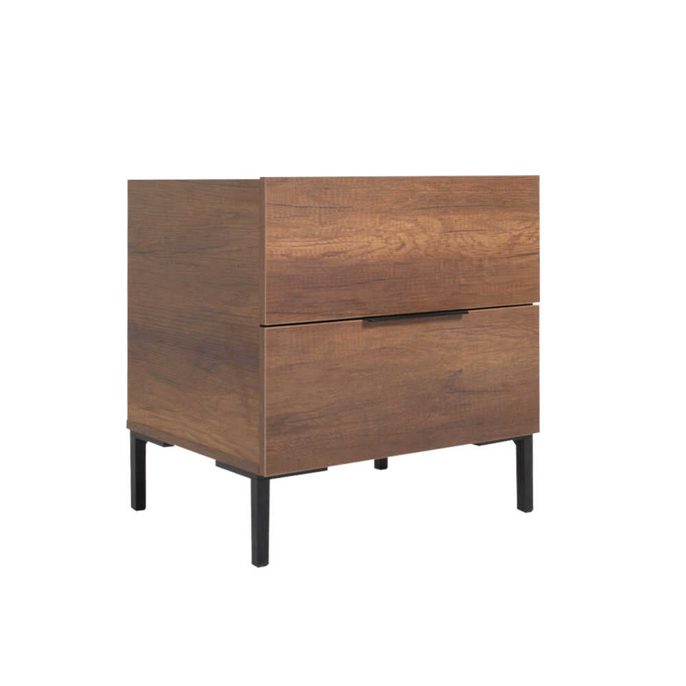 Noptiera KMD-1720-DD-1 Home Collection® Oryana, 2 sertare, Alb - Nuc, 55x59x44 cm - Nuc | SKU: KMD-1720-DD-1, KMD-1720-OO-1, KMD-1720-FF-1