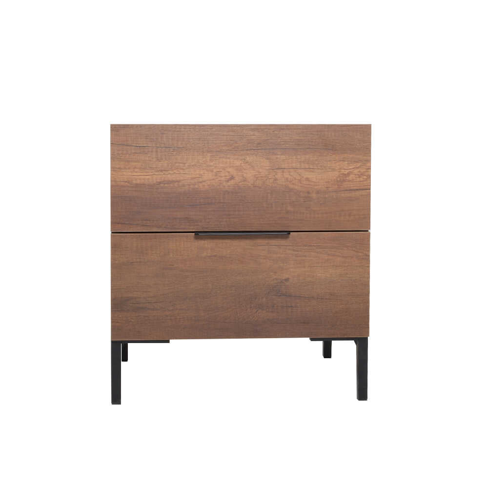 Noptiera KMD-1720-DD-1 Home Collection® Oryana, 2 sertare, Alb - Nuc, 55x59x44 cm - Nuc | SKU: KMD-1720-DD-1, KMD-1720-OO-1, KMD-1720-FF-1