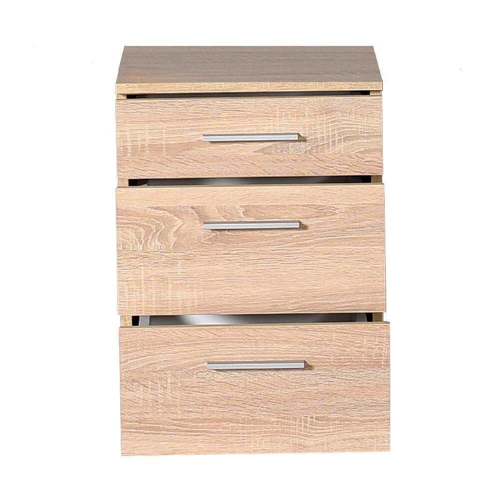 Noptiera KMD-530-BB-1 Home Collection® Trendline, 3 sertare, 40x57x39 cm - Bej | SKU: KMD-530-BB-1, KMD-530-OO-1, KMD-530-TT-1, KMD-530-SS-1