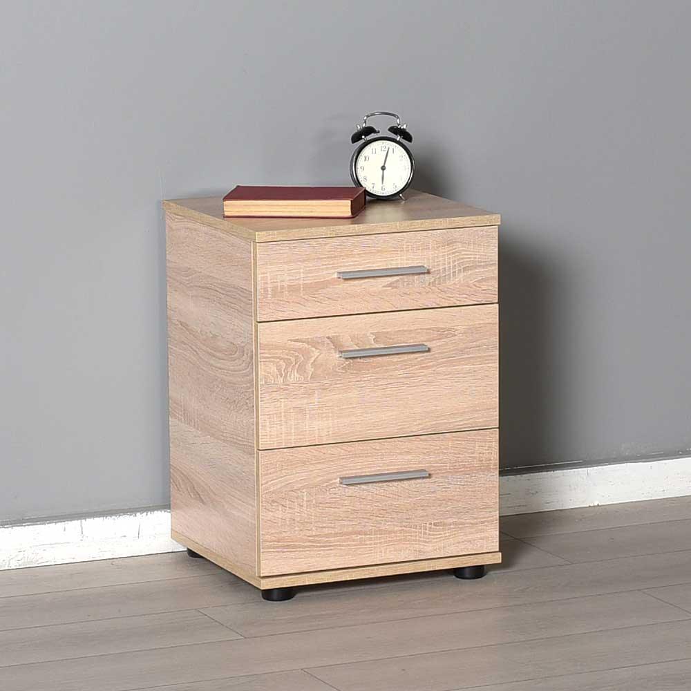 Noptiera KMD-530-BB-1 Home Collection® Trendline, 3 sertare, 40x57x39 cm - Bej | SKU: KMD-530-SS-1