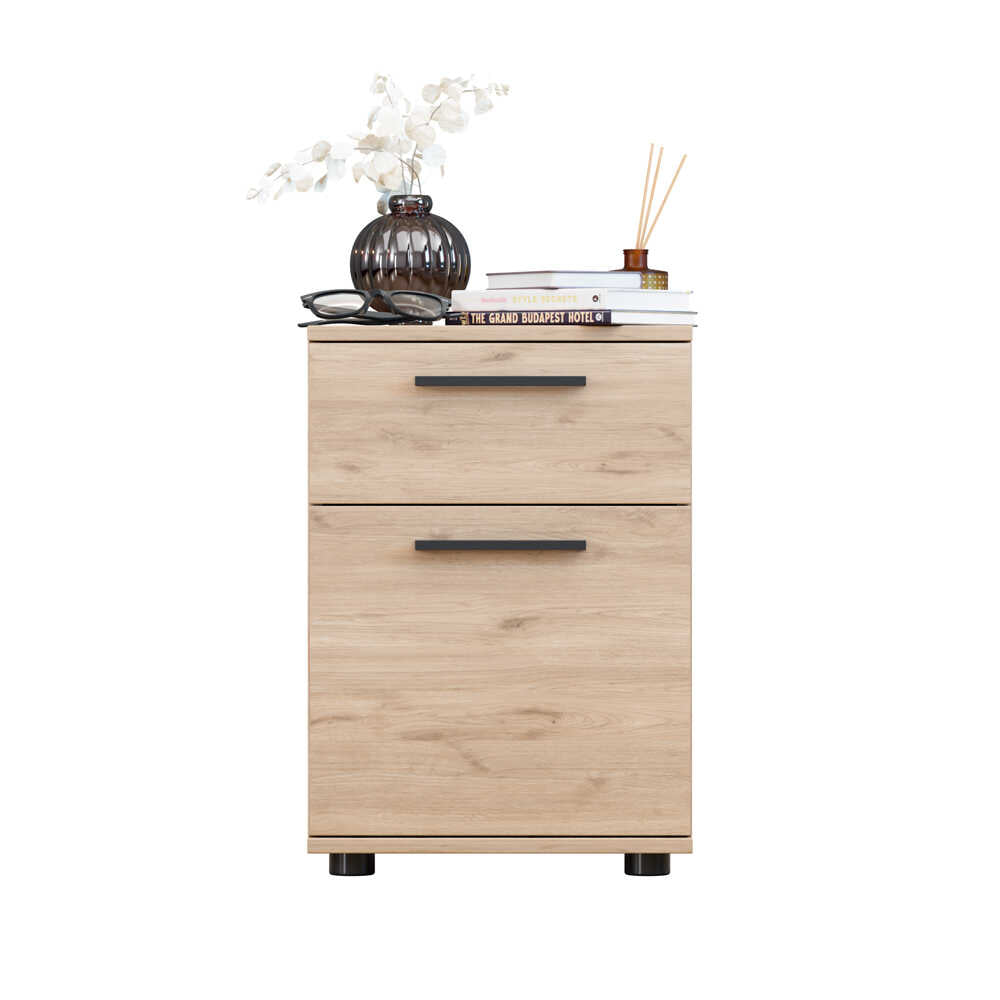 Noptiera KMD-611-BB-1 Home Collection® White, 2 sertare, Usa reversibila, Alb, 40x57x41 cm - Noptiera KMD-611-BB-1 Home Collection® White, 2 sertare, Usa reversibila, Alb, 40x57x41 cm | SKU: KMD-611-BB-1, KMD-611-FF-1