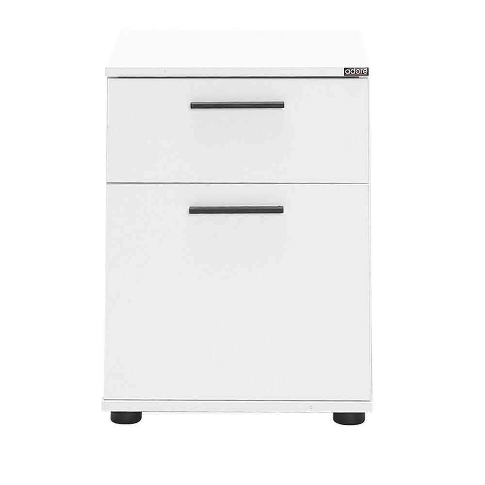 Noptiera KMD-611-BB-1 Home Collection® White, 2 sertare, Usa reversibila, Alb, 40x57x41 cm - Alb | SKU: KMD-611-BB-1, KMD-611-FF-1
