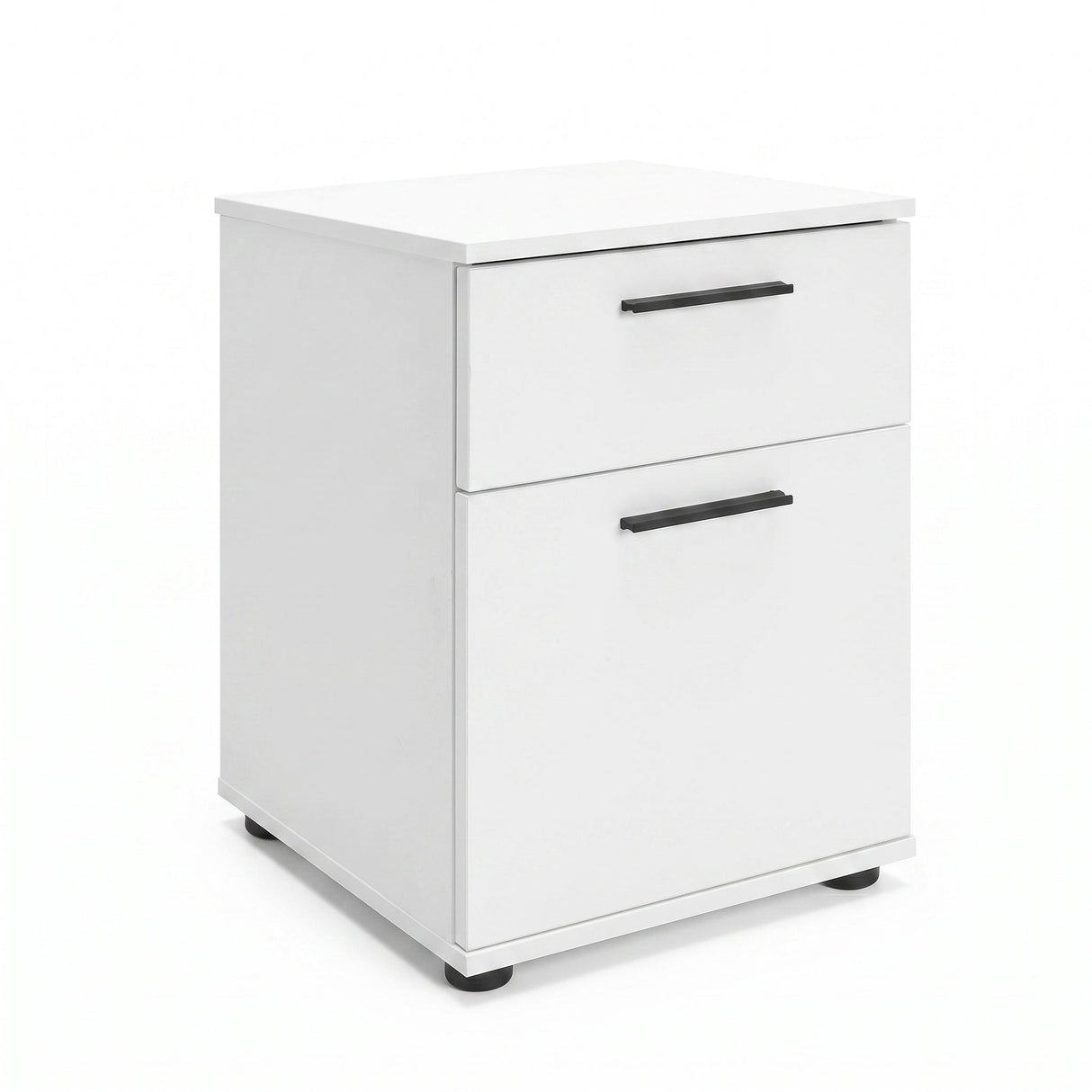 Noptiera KMD-611-BB-1 Home Collection® White, 2 sertare, Usa reversibila, Alb, 40x57x41 cm - Alb | SKU: KMD-611-BB-1, KMD-611-FF-1