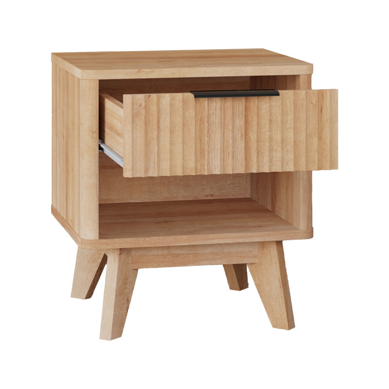 Noptiera Hamea, MDF, Natural, 45x40x51 cm
