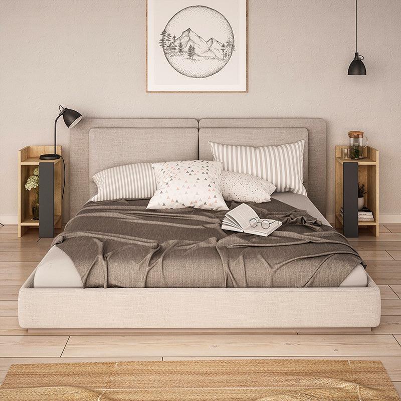Noptiera Immerse set 2 bucati, 27x25x60 cm - Stejar