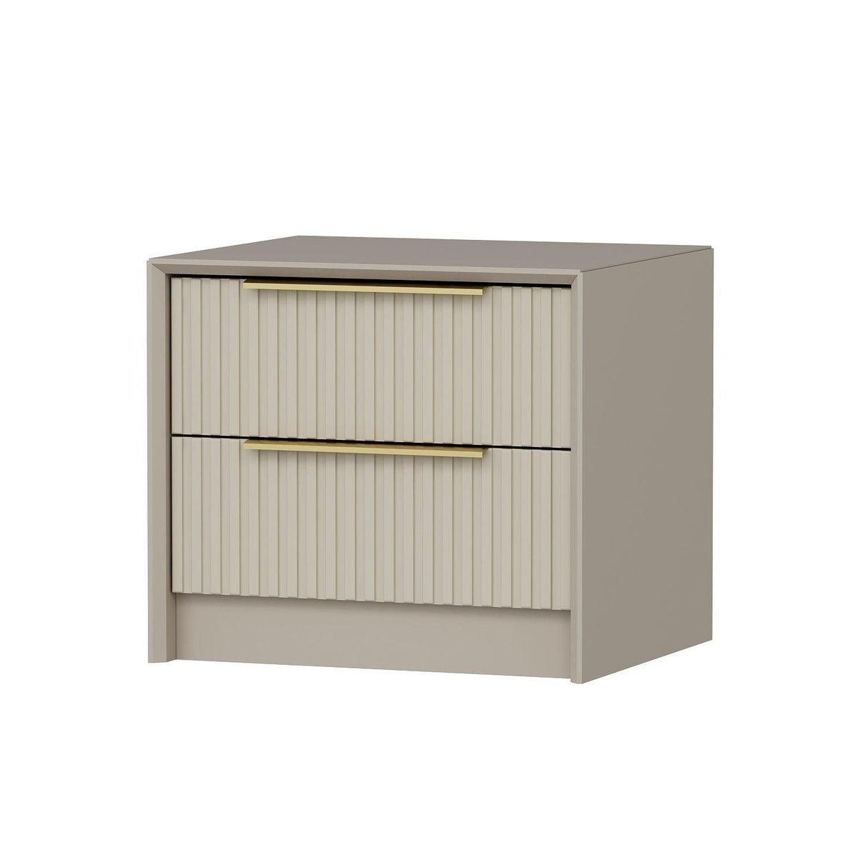 Noptiera Kale Luxe - 7938, Piatră, Bej, 53x45x45 cm