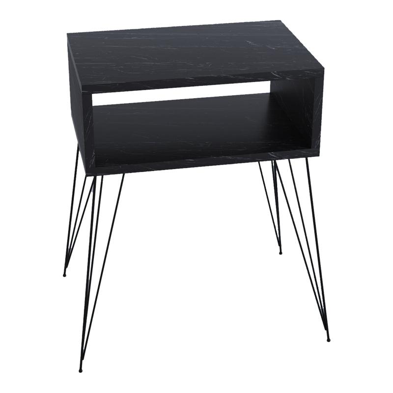 Noptiera Naida, 45x30x59 cm - Negru