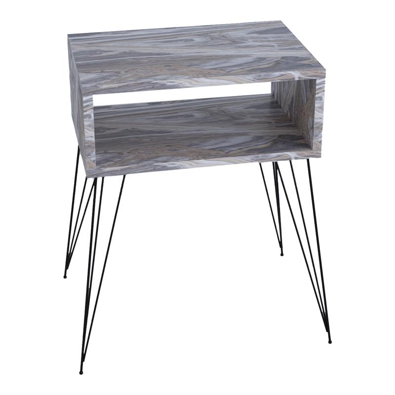 Noptiera Naida, 45x30x59 cm - Gri