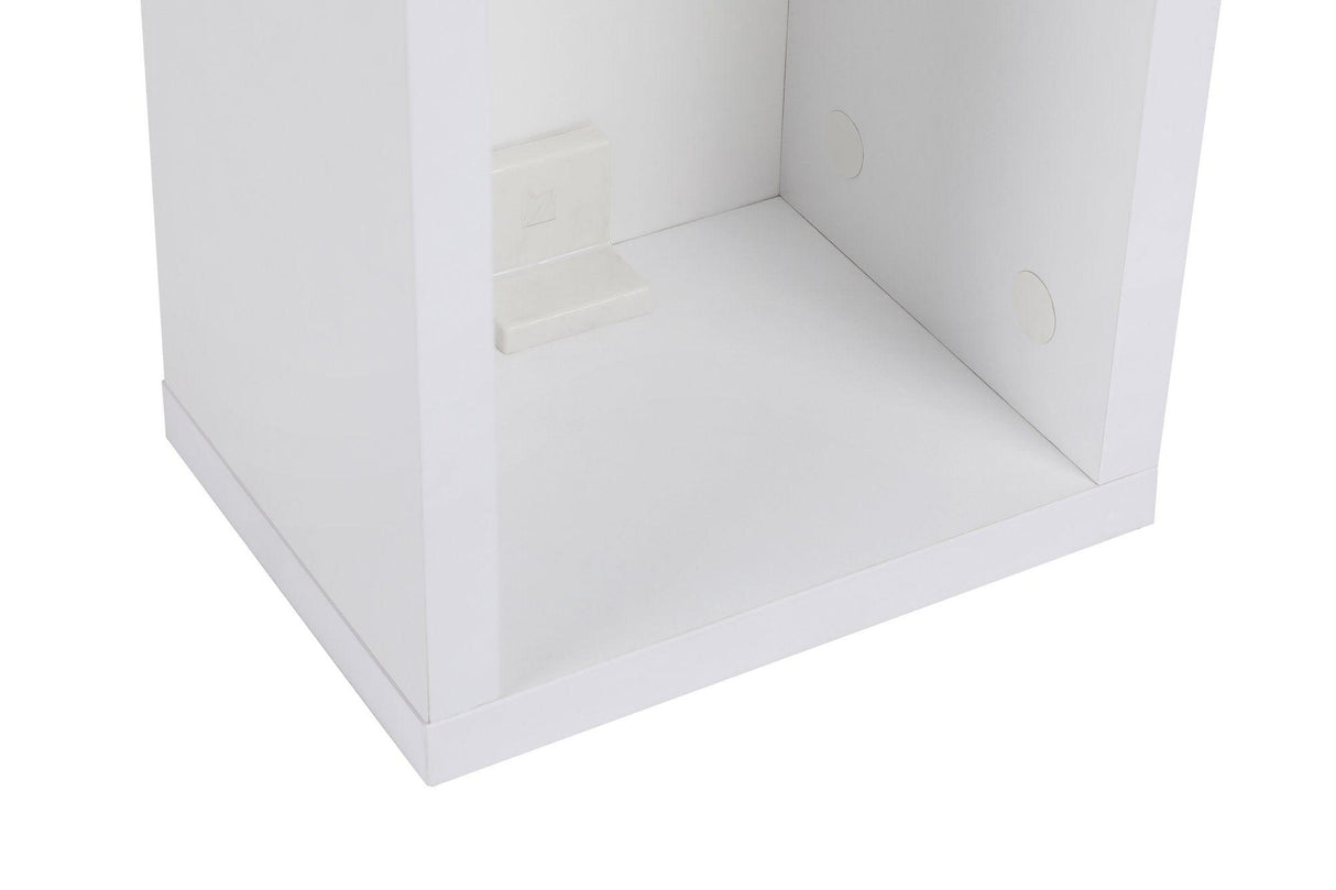 Noptiera Suspendata Turra, Stejar - Alb, 20x15x18 cm - Alb