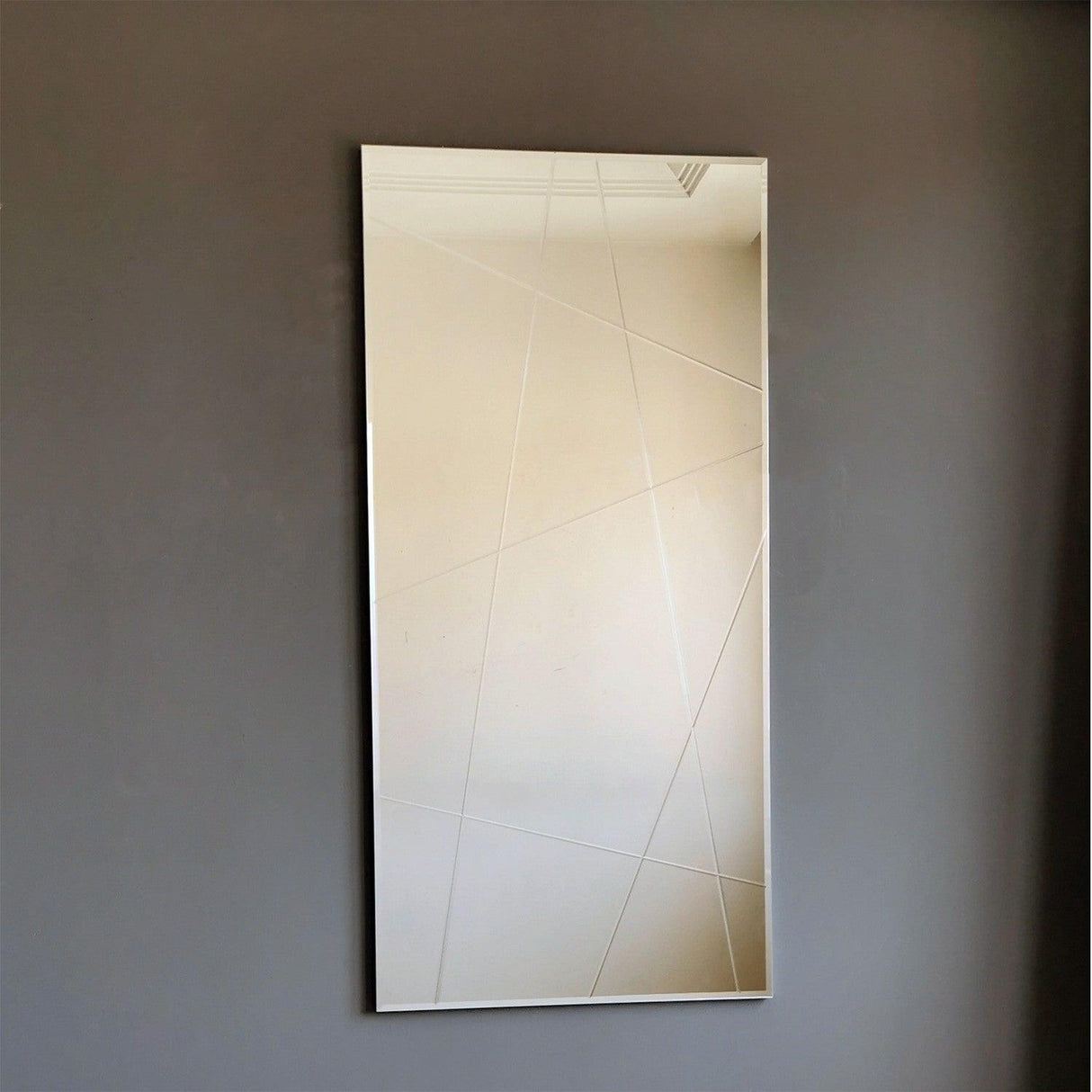 Oglindă A331D, Argint, Argintiu, 130x62 cm