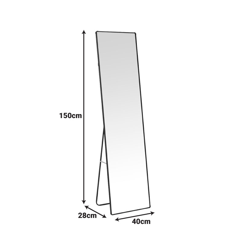 Oglinda Moira, Aluminiu, 40x28x150 cm - Auriu