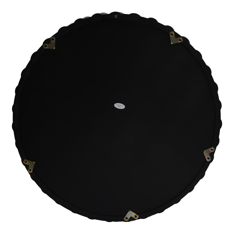 Oglinda decorativa, Lemn, Natural - Negru, 60 cm, 60x5x60 cm - Negru