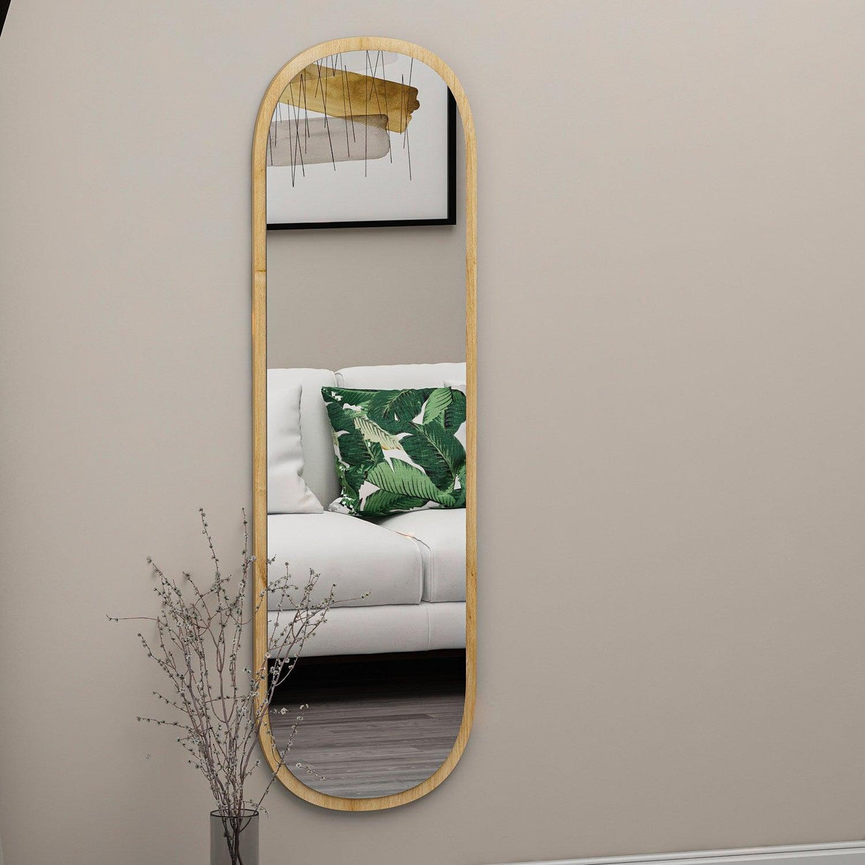 Oglindă Magnum - White, Alb, 120x40 cm