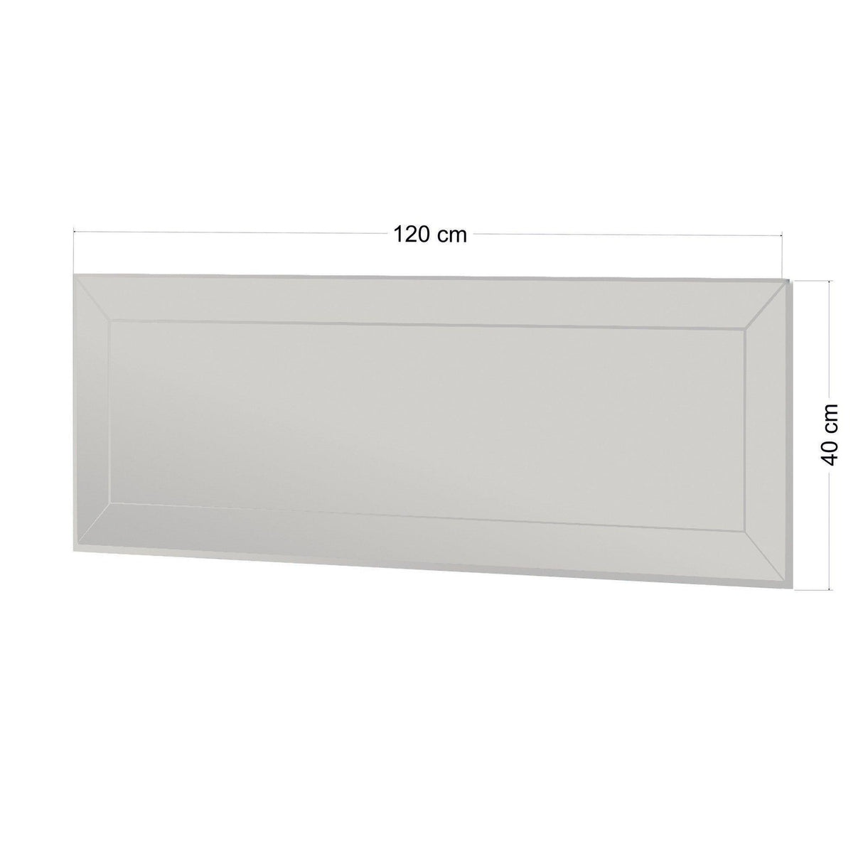 Oglindă Nady - White, Alb, 40x120 cm