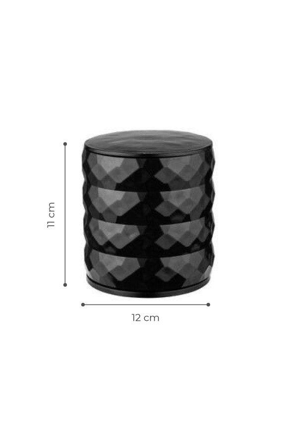 Organizator de machiaj bijuterie, Alb - Negru (diverse dimensiuni) - Negru