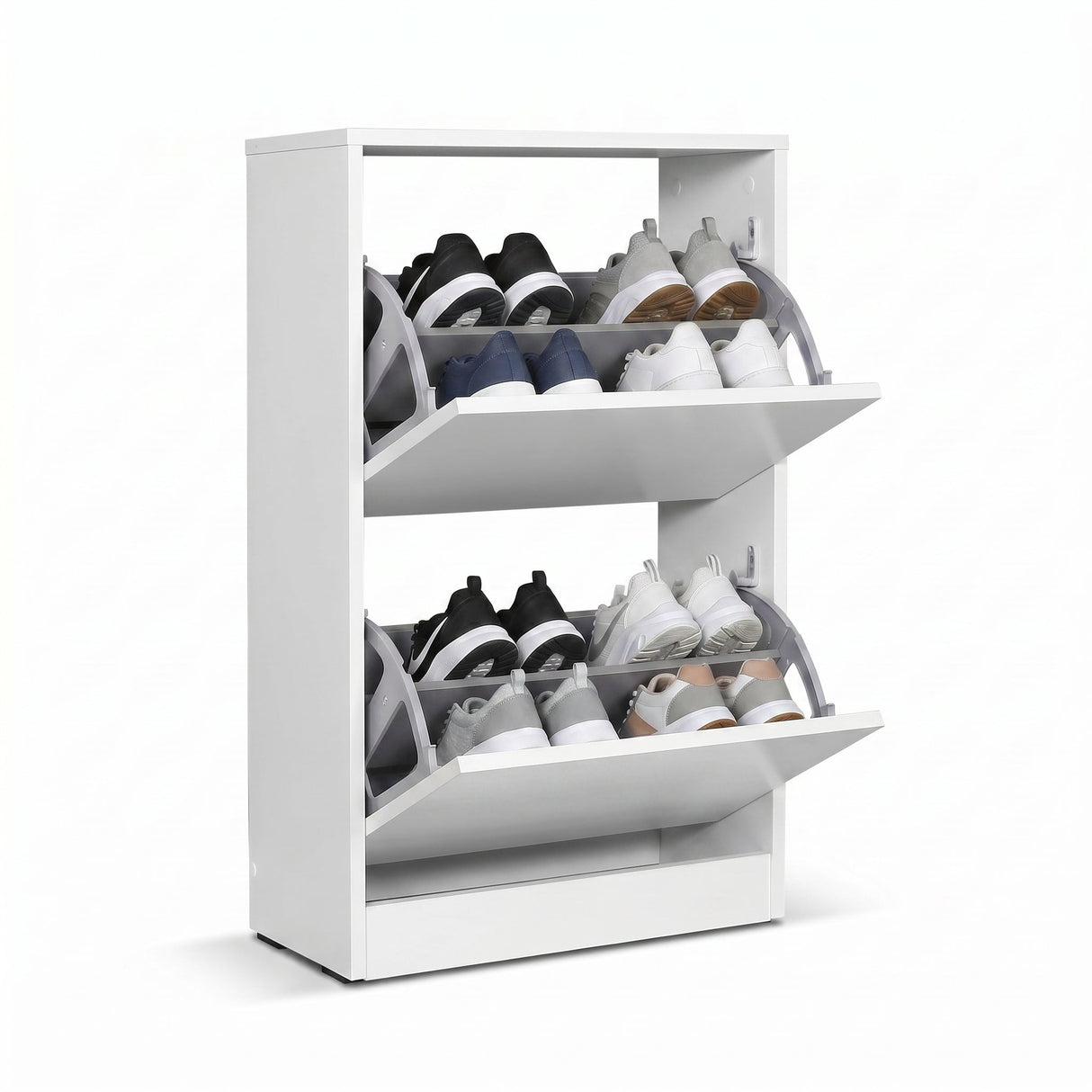 Pantofar SHC-320-BB-1 Home Collection® Compact, 10 Perechi, 2 Compartimente, Alb - Mov, 51x84x26 cm - Pantofar Adore Compact, 10 Perechi, 2 Compartimente, Alb, 51x84x26 cm, detaliu produs | SKU: SHC-320-BB-1, SHC-320-UU-1