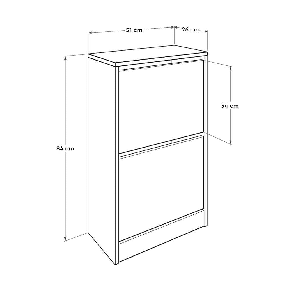 Pantofar SHC-320-BB-1 Home Collection® Compact, 10 Perechi, 2 Compartimente, Alb - Mov, 51x84x26 cm - Mov | SKU: SHC-320-BB-1, SHC-320-UU-1