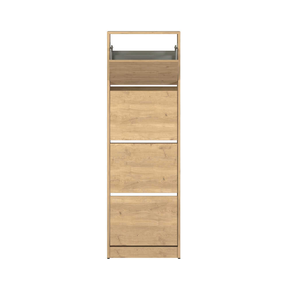 Pantofar SHC-340-BB-1 Home Collection® Compact XL, 16 Perechi, 4 Compartimente, Alb - Natur, 51x157x26 cm - Natur | SKU: SHC-340-FF-1