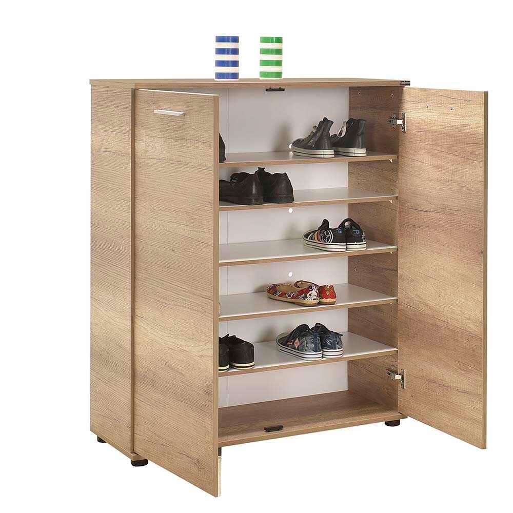 Pantofar ADR-520-BB-1 Home Collection® Elegance, 2 usi, 5 rafturi, capacitate 24 perechi incaltaminte, Alb - Natur, 91x108x35 cm - Natur | SKU: ADR-520-FF-1