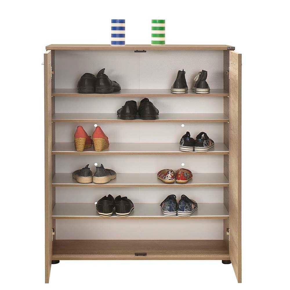 Pantofar ADR-520-BB-1 Home Collection® Elegance, 2 usi, 5 rafturi, capacitate 24 perechi incaltaminte, Alb - Natur, 91x108x35 cm - Natur | SKU: ADR-520-FF-1