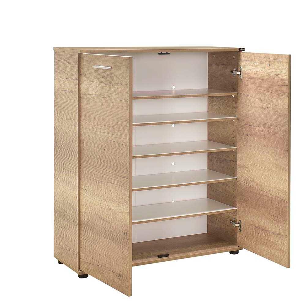 Pantofar ADR-520-BB-1 Home Collection® Elegance, 2 usi, 5 rafturi, capacitate 24 perechi incaltaminte, Alb - Natur, 91x108x35 cm - Natur | SKU: ADR-520-FF-1