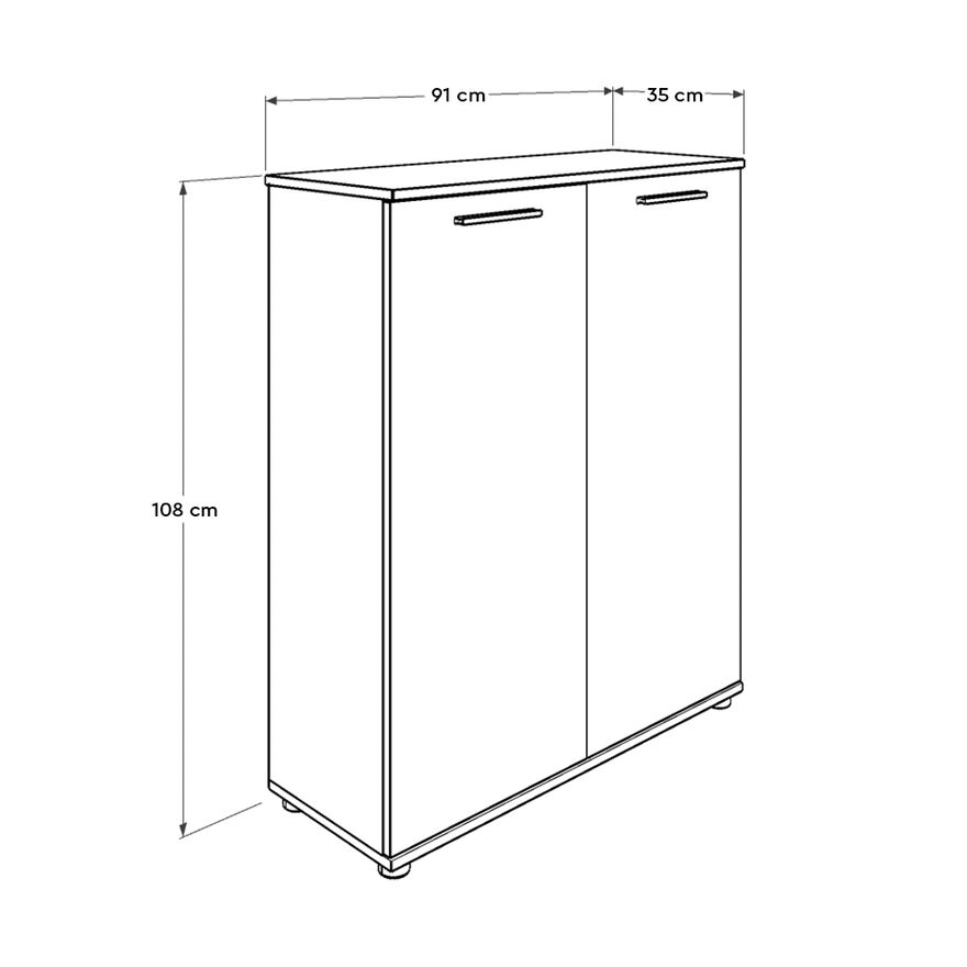 Pantofar ADR-520-BB-1 Home Collection® Elegance, 2 usi, 5 rafturi, capacitate 24 perechi incaltaminte, Alb - Natur, 91x108x35 cm - Pantofar ADR-520-BB-1 Home Collection® Elegance, 2 usi, 5 rafturi, capacitate 24 perechi incaltaminte, Alb - Natur, 91x108x35 cm | SKU: ADR-520-FF-1