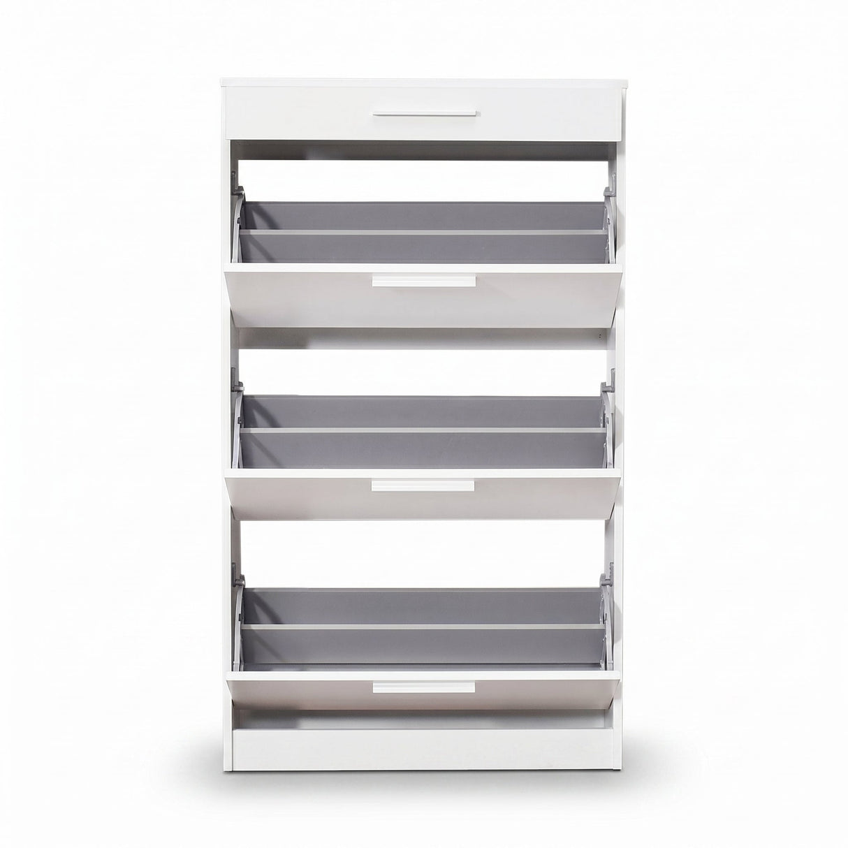 Pantofar SHC-431-DD-1 Home Collection® Extra, 3 compartimente, capacitate 18 perechi incaltaminte, Alb - Nuc, 75x128x29 cm - Alb | SKU: SHC-431-DD-1, SHC-431-OO-1