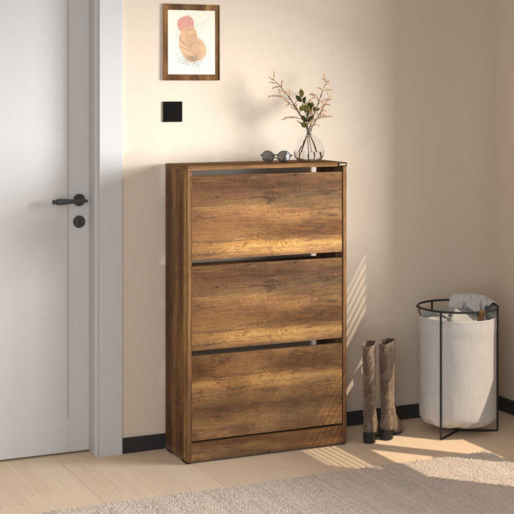 Pantofar SHC-530-BB-1 Home Collection® Max Plus, 18 Perechi, 3 Compartimente, 73x119x26 cm - Maro | SKU: SHC-530-OO-1