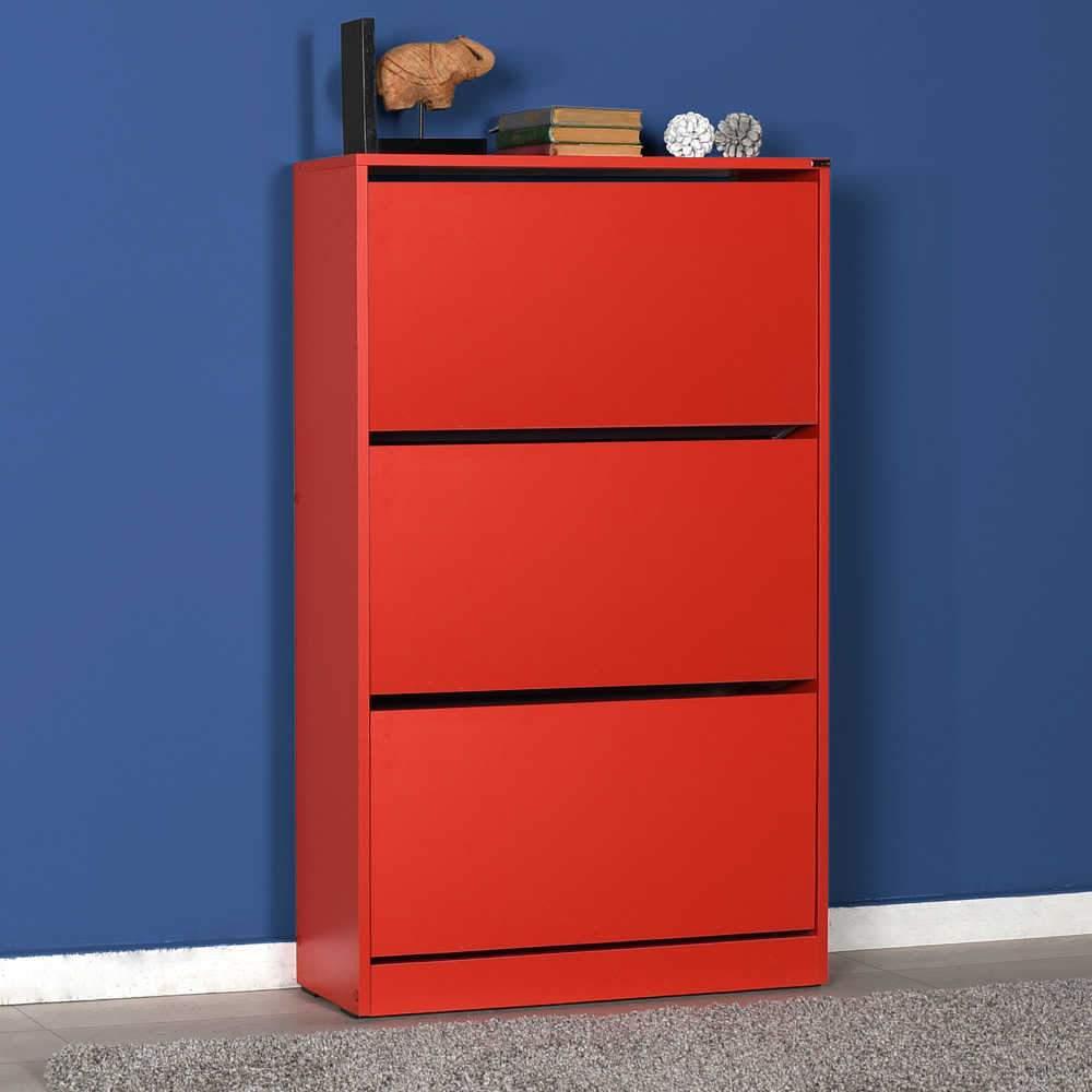 Pantofar SHC-530-BB-1 Home Collection® Max Plus, 18 Perechi, 3 Compartimente, 73x119x26 cm - Rosu | SKU: SHC-530-KK-1
