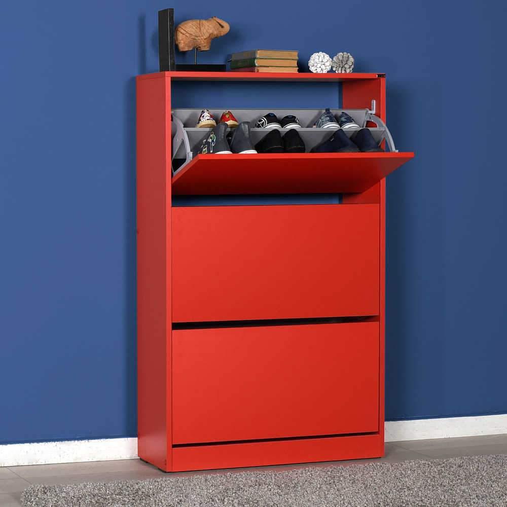 Pantofar SHC-530-BB-1 Home Collection® Max Plus, 18 Perechi, 3 Compartimente, 73x119x26 cm - Rosu | SKU: SHC-530-KK-1