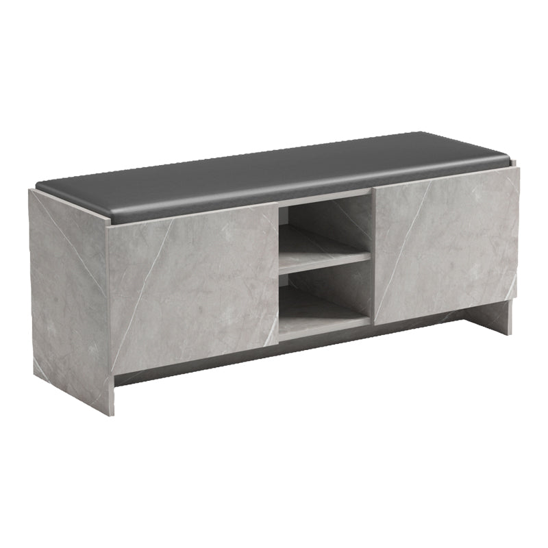 Pantofar cu banca Zulla, 110x37x43 cm - Bej-Gri-Negru