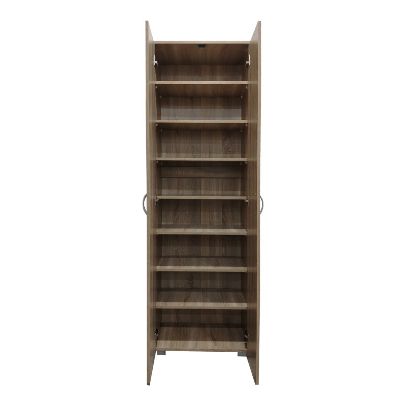 Dulap pantofi cu functie organizare Racka, Lemn, Diverse culori, 58x34x186 cm - Stejar